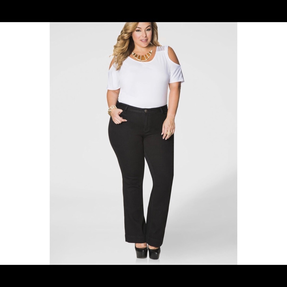Ashley Stewart sz 26 average black jeans bootcut - Picture 8 of 8
